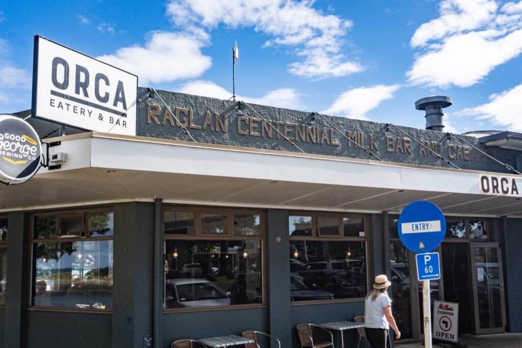 Orca Eatery and Bar waterfront restaurant Wallis Street Raglan NZ